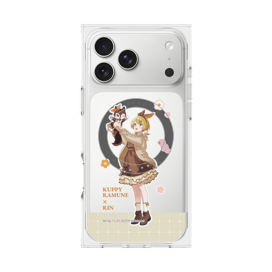 Premium Square Case with MagSafe［ Hatsune Miku × Kuppy Ramune - Kagamine Rin × Ram - Full-body Illustration 2 ］