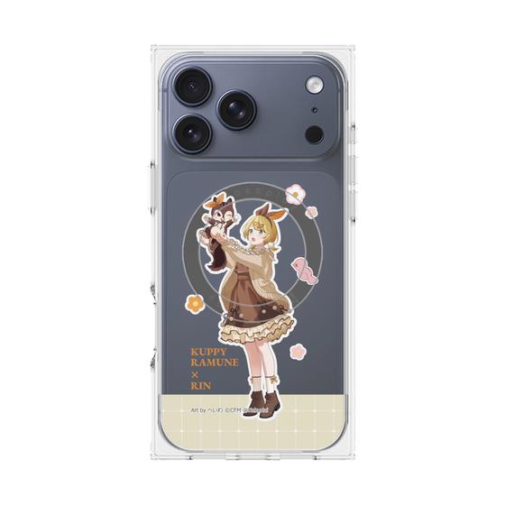 Premium Square Case with MagSafe［ Hatsune Miku × Kuppy Ramune - Kagamine Rin × Ram - Full-body Illustration 2 ］