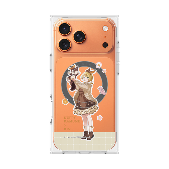 Premium Square Case with MagSafe［ Hatsune Miku × Kuppy Ramune - Kagamine Rin × Ram - Full-body Illustration 2 ］