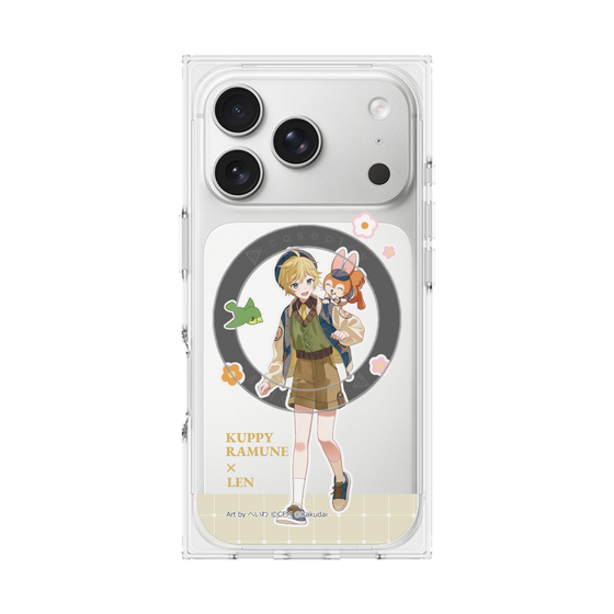 Premium Square Case with MagSafe［ Hatsune Miku × Kuppy Ramune - Kagamine Len × Kuppy - Full-body Illustration 2 ］