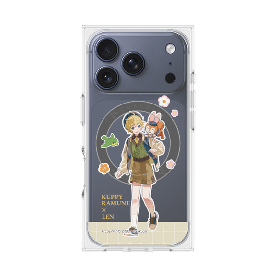 Premium Square Case with MagSafe［ Hatsune Miku × Kuppy Ramune - Kagamine Len × Kuppy - Full-body Illustration 2 ］