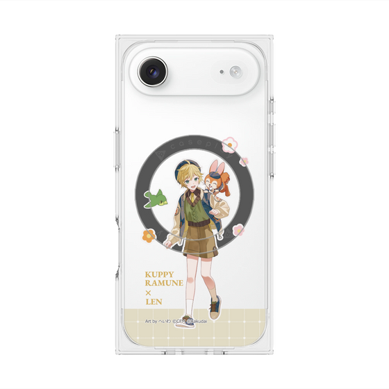 Premium Square Case with MagSafe［ Hatsune Miku × Kuppy Ramune - Kagamine Len × Kuppy - Full-body Illustration 2 ］