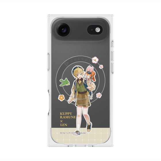 Premium Square Case with MagSafe［ Hatsune Miku × Kuppy Ramune - Kagamine Len × Kuppy - Full-body Illustration 2 ］
