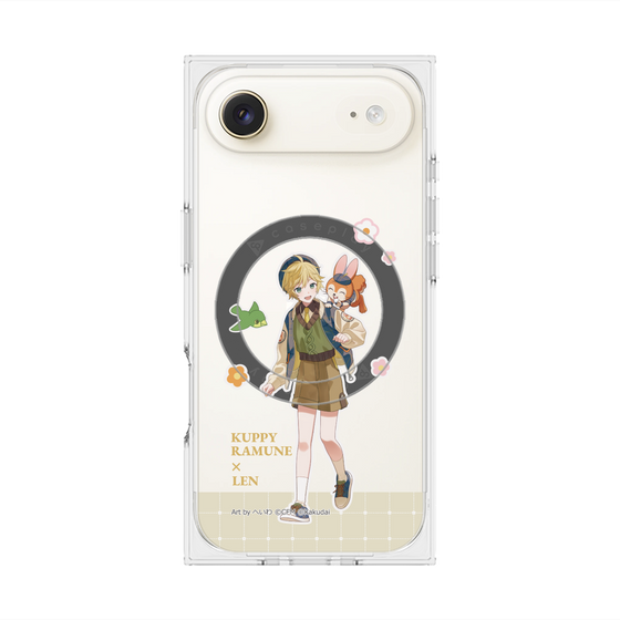 Premium Square Case with MagSafe［ Hatsune Miku × Kuppy Ramune - Kagamine Len × Kuppy - Full-body Illustration 2 ］