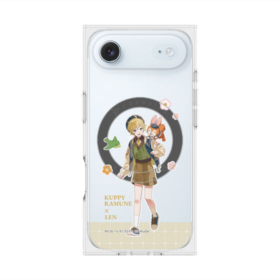 Premium Square Case with MagSafe［ Hatsune Miku × Kuppy Ramune - Kagamine Len × Kuppy - Full-body Illustration 2 ］