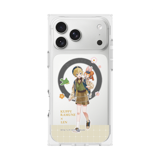 Premium Square Case with MagSafe［ Hatsune Miku × Kuppy Ramune - Kagamine Len × Kuppy - Full-body Illustration 2 ］