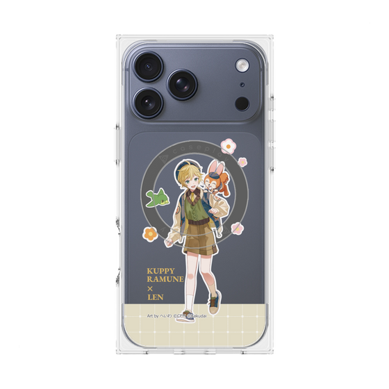 Premium Square Case with MagSafe［ Hatsune Miku × Kuppy Ramune - Kagamine Len × Kuppy - Full-body Illustration 2 ］