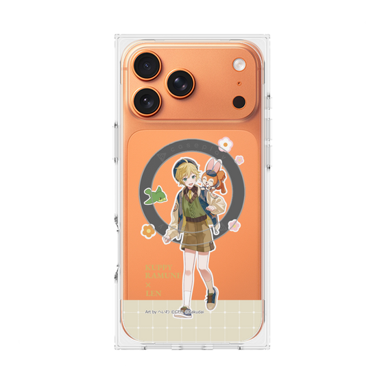 Premium Square Case with MagSafe［ Hatsune Miku × Kuppy Ramune - Kagamine Len × Kuppy - Full-body Illustration 2 ］