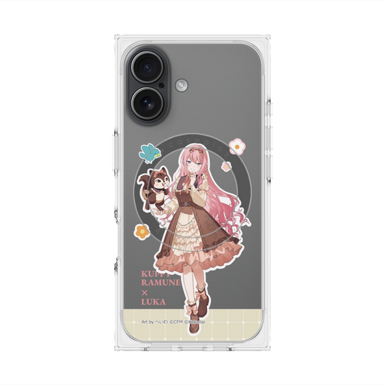 Premium Square Case with MagSafe［ Hatsune Miku × Kuppy Ramune - Megurine Luka × Ram - Full-body Illustration 2 ］