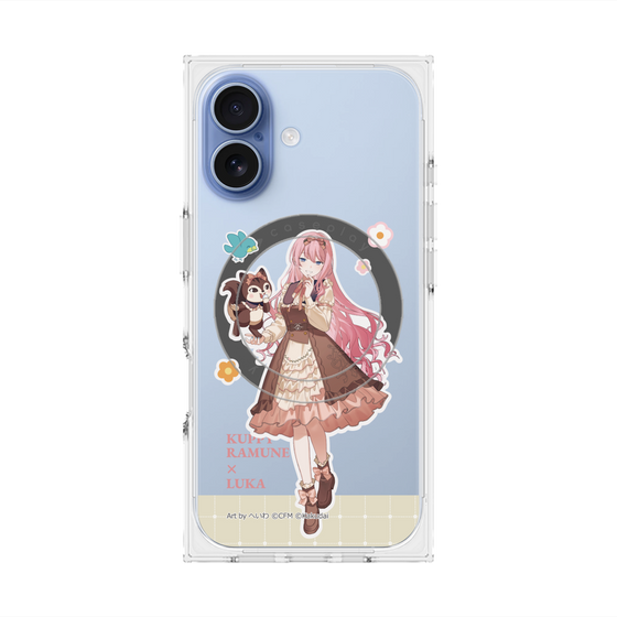 Premium Square Case with MagSafe［ Hatsune Miku × Kuppy Ramune - Megurine Luka × Ram - Full-body Illustration 2 ］