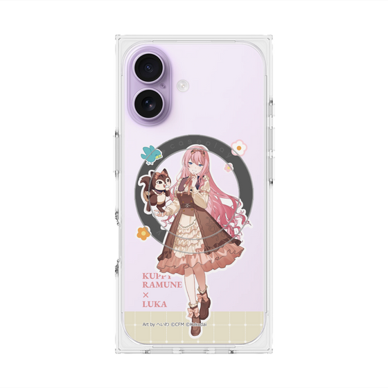 Premium Square Case with MagSafe［ Hatsune Miku × Kuppy Ramune - Megurine Luka × Ram - Full-body Illustration 2 ］