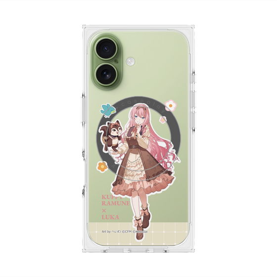 Premium Square Case with MagSafe［ Hatsune Miku × Kuppy Ramune - Megurine Luka × Ram - Full-body Illustration 2 ］