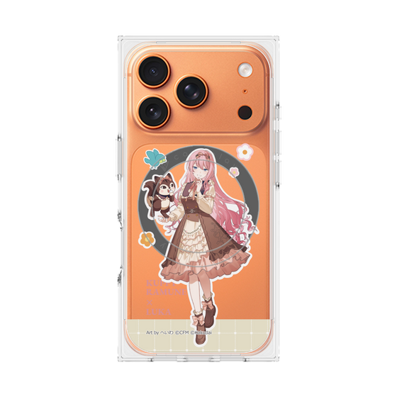 Premium Square Case with MagSafe［ Hatsune Miku × Kuppy Ramune - Megurine Luka × Ram - Full-body Illustration 2 ］