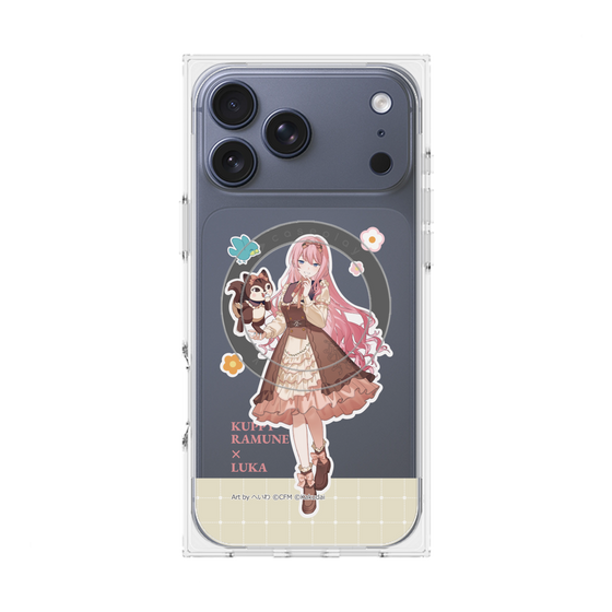 Premium Square Case with MagSafe［ Hatsune Miku × Kuppy Ramune - Megurine Luka × Ram - Full-body Illustration 2 ］