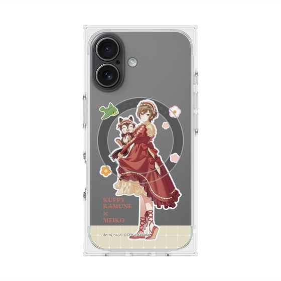 Premium Square Case with MagSafe［ Hatsune Miku × Kuppy Ramune - MEIKO × Ram - Full-body Illustration 2 ］