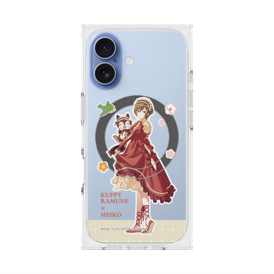 Premium Square Case with MagSafe［ Hatsune Miku × Kuppy Ramune - MEIKO × Ram - Full-body Illustration 2 ］
