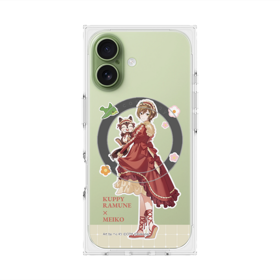 Premium Square Case with MagSafe［ Hatsune Miku × Kuppy Ramune - MEIKO × Ram - Full-body Illustration 2 ］