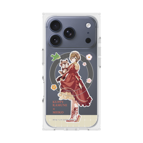 Premium Square Case with MagSafe［ Hatsune Miku × Kuppy Ramune - MEIKO × Ram - Full-body Illustration 2 ］