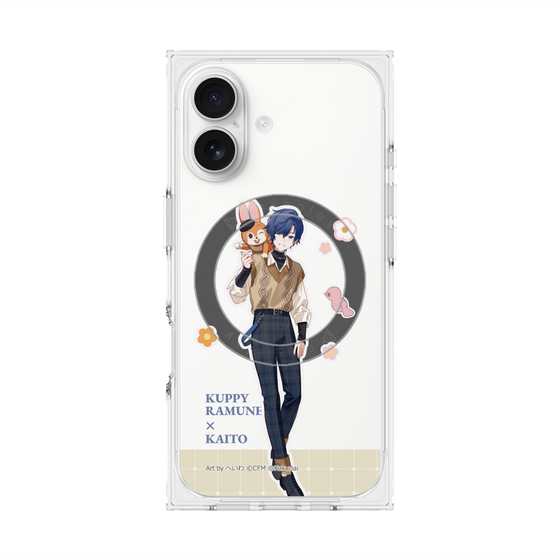 Premium Square Case with MagSafe［ Hatsune Miku × Kuppy Ramune - KAITO × Kuppy - Full-body Illustration 2 ］