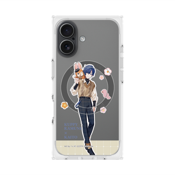 Premium Square Case with MagSafe［ Hatsune Miku × Kuppy Ramune - KAITO × Kuppy - Full-body Illustration 2 ］
