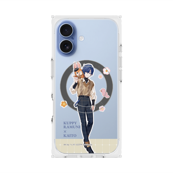 Premium Square Case with MagSafe［ Hatsune Miku × Kuppy Ramune - KAITO × Kuppy - Full-body Illustration 2 ］