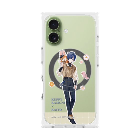 Premium Square Case with MagSafe［ Hatsune Miku × Kuppy Ramune - KAITO × Kuppy - Full-body Illustration 2 ］