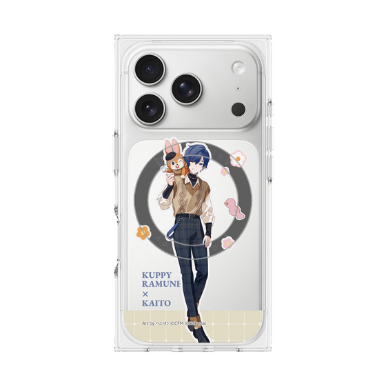 Premium Square Case with MagSafe［ Hatsune Miku × Kuppy Ramune - KAITO × Kuppy - Full-body Illustration 2 ］