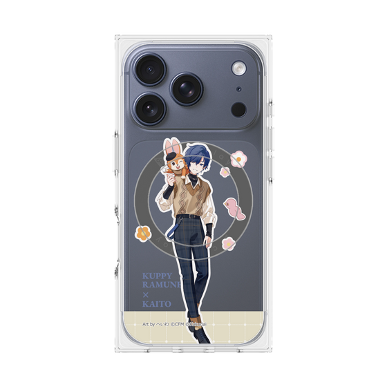 Premium Square Case with MagSafe［ Hatsune Miku × Kuppy Ramune - KAITO × Kuppy - Full-body Illustration 2 ］