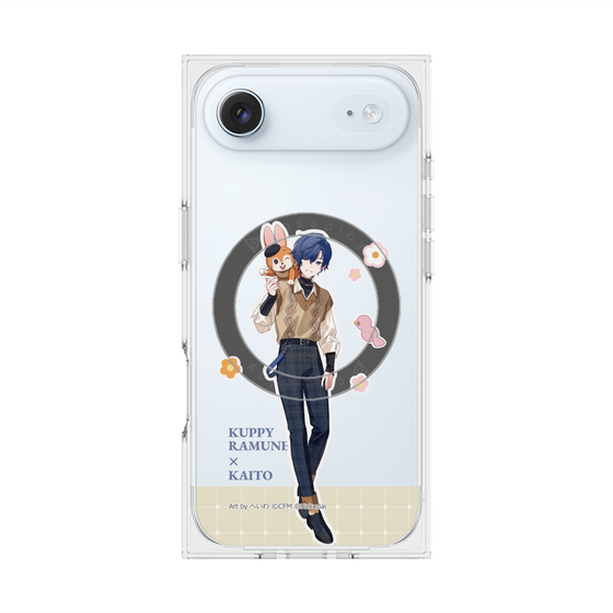 Premium Square Case with MagSafe［ Hatsune Miku × Kuppy Ramune - KAITO × Kuppy - Full-body Illustration 2 ］