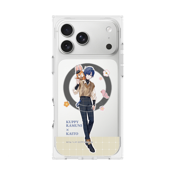 Premium Square Case with MagSafe［ Hatsune Miku × Kuppy Ramune - KAITO × Kuppy - Full-body Illustration 2 ］