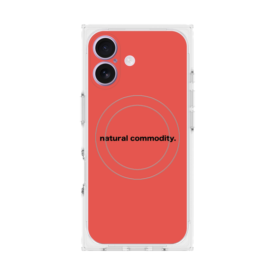 Premium Square Case with MagSafe［ NATURAL COMMODITY Red ］