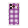 Premium Square Case with MagSafe［ Checkered Purple ］