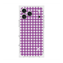 Premium Square Case with MagSafe［ Checkered Purple ］