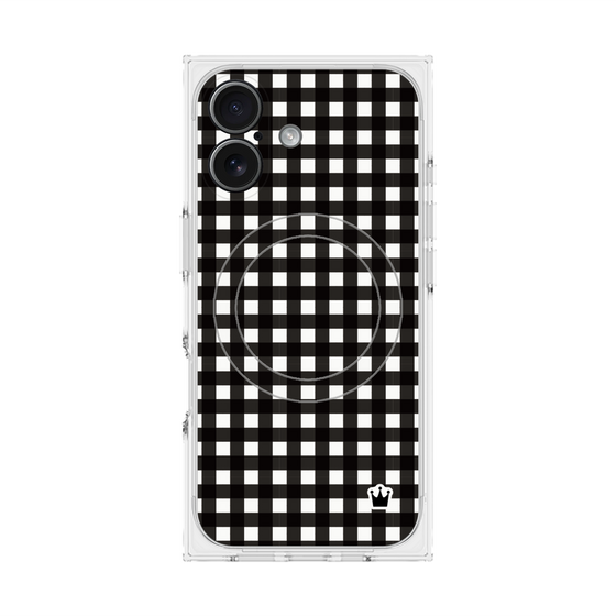 Premium Square Case with MagSafe［ Checkered Black ］