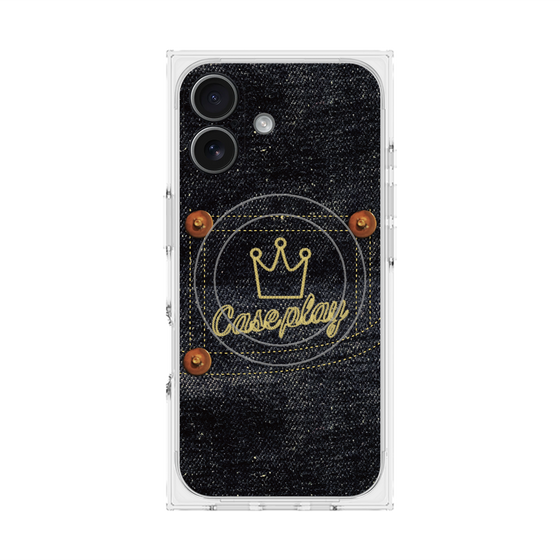 Premium Square Case with MagSafe［ Denim Indigo Jeans ］