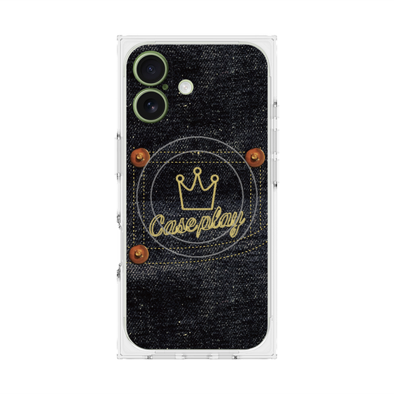 Premium Square Case with MagSafe［ Denim Indigo Jeans ］