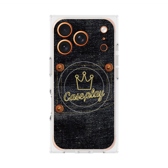 Premium Square Case with MagSafe［ Denim Indigo Jeans ］