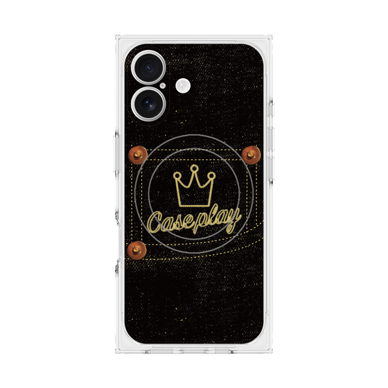 Premium Square Case with MagSafe［ Denim Black Jeans ］