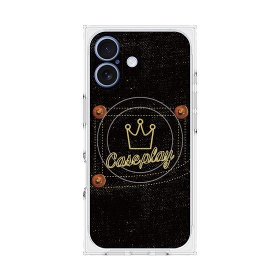 Premium Square Case with MagSafe［ Denim Black Jeans ］