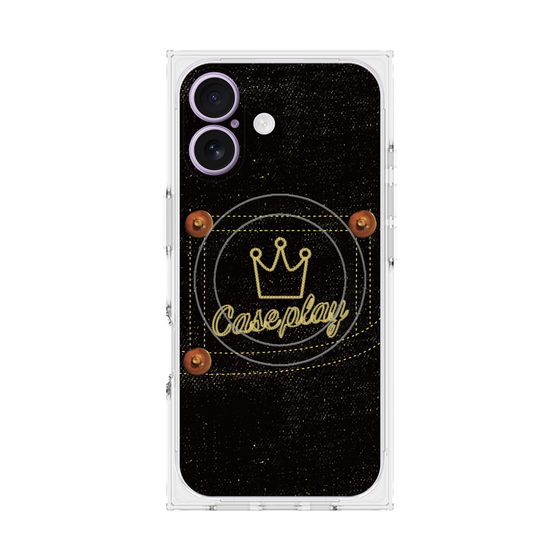 Premium Square Case with MagSafe［ Denim Black Jeans ］