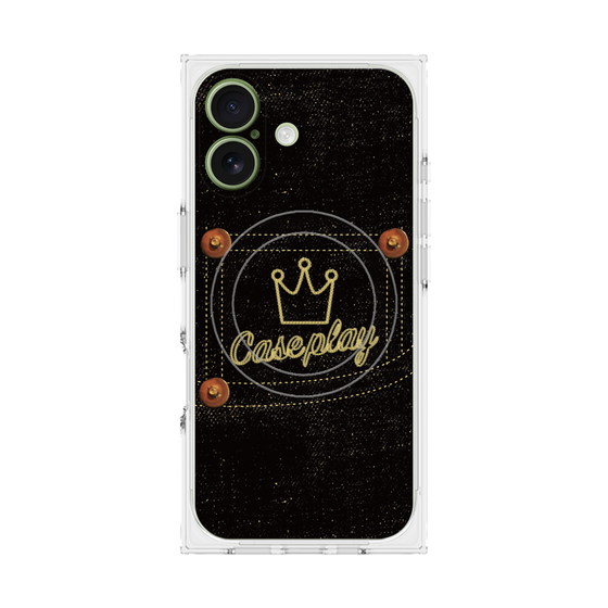 Premium Square Case with MagSafe［ Denim Black Jeans ］