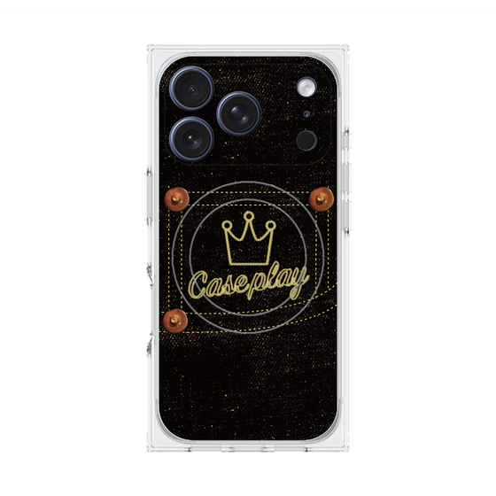 Premium Square Case with MagSafe［ Denim Black Jeans ］