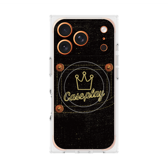 Premium Square Case with MagSafe［ Denim Black Jeans ］