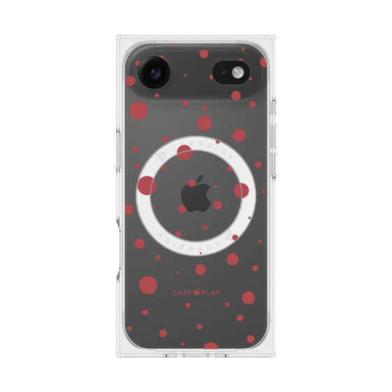 Premium Square Case with MagSafe［ Dippin Dots Red ］