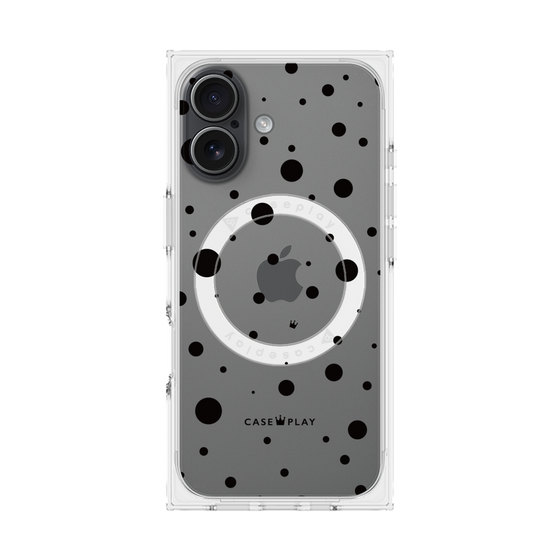 Premium Square Case with MagSafe［ Dippin Dots Black ］