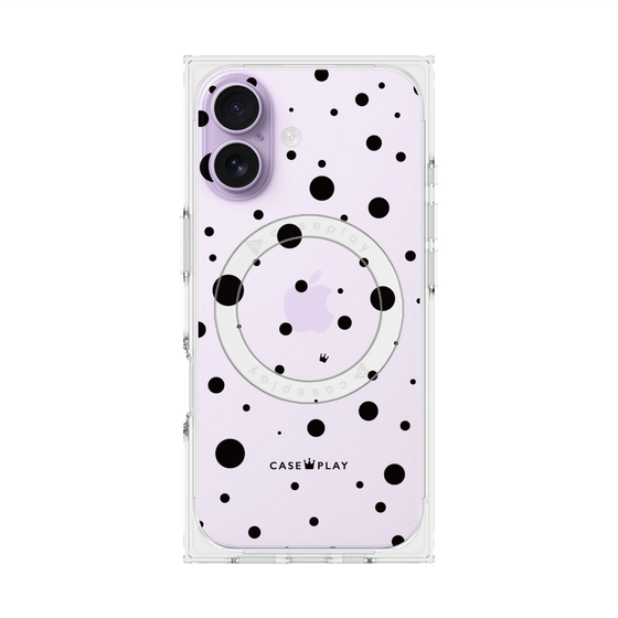 Premium Square Case with MagSafe［ Dippin Dots Black ］