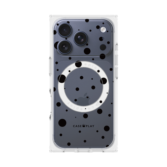 Premium Square Case with MagSafe［ Dippin Dots Black ］