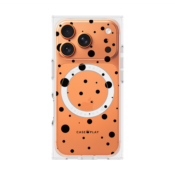 Premium Square Case with MagSafe［ Dippin Dots Black ］