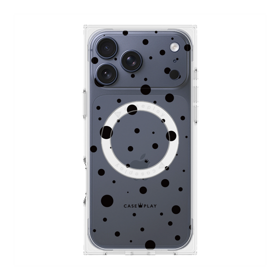 Premium Square Case with MagSafe［ Dippin Dots Black ］