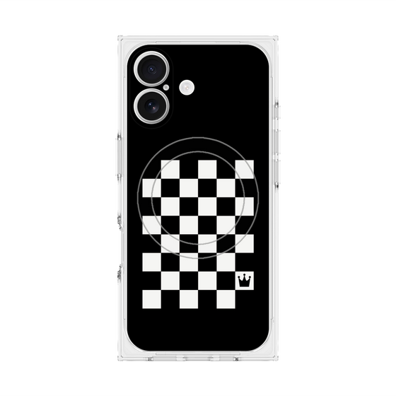 Premium Square Case with MagSafe［ Racing Checkered Flag ］